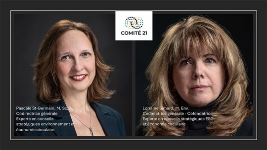 La codirection générale, un modèle de leadership bicéphale innovant,  inspirant et rassembleur au Comité 21