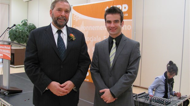 Matthew Dubé voit en Thomas Mulcair un grand atout pour le NPD