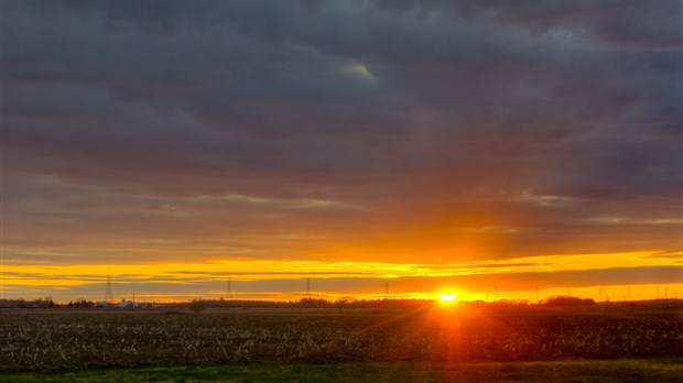 « Coucher de soleil sur Saint-Jean-sur-Richelieu », par Richard Fortier