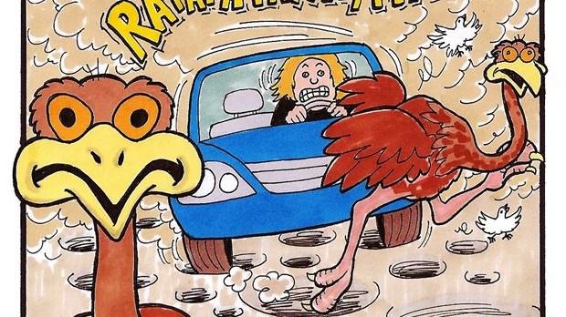 Rouler sur la rue Migneault....