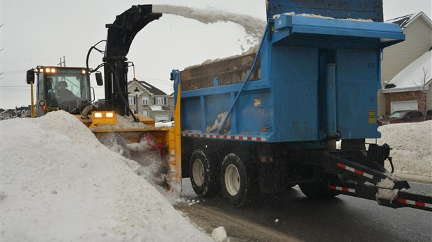 Attention : déneigement en cours