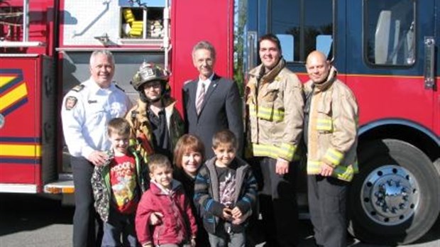 Nos futurs pompiers en action