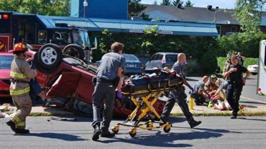 Violent accident à Chambly