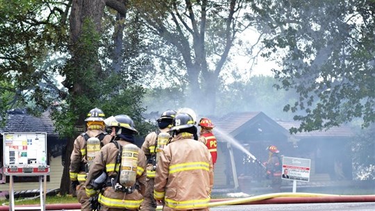 Une résidence part en fumée à Saint-Mathias
