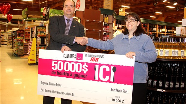 Toutes nos félicitations à la grande gagnante du concours «50 000 $ de bouffe à gagner» sur Publisac.ca!