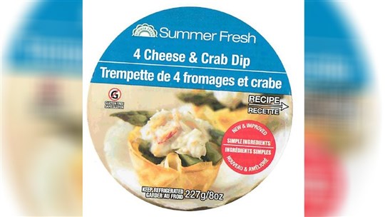 L'ACIA demande le rappel de la trempette aux quatre fromages et crabe de marque Summer Salads