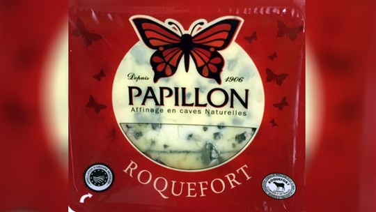 Le fromage Roquefort de marque Papillon rappelé par l'Agence canadienne d'inspection des aliments