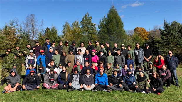 57 cadets de Chambly en expédition en Estrie 