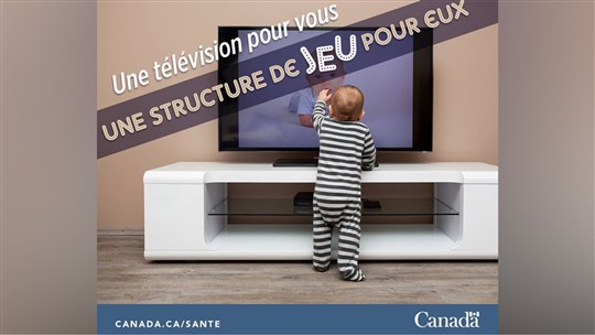 Au Canada, environ 70 % des incidents de basculement d'un téléviseur impliquent des enfants de 1 à 3 ans