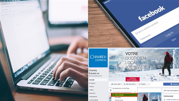 Mise à jour de Facebook : voici la solution pour ne rien manquer des nouvelles de Chambly Express.ca
