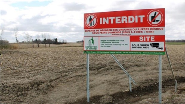 Les déchets et résidus de construction ne vont pas dans la nature! 