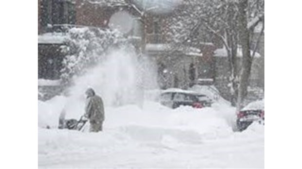 Dix centimètres de neige pourraient tomber sur la région au cours des prochaines heures 