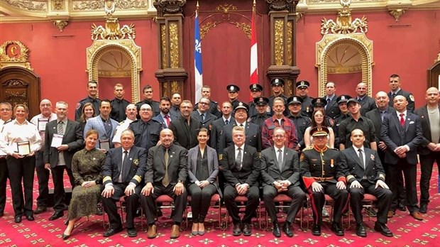 Huit personnes de la Montérégie couronnées d'honneurs lors de la Journée nationale de reconnaissance des Pompiers