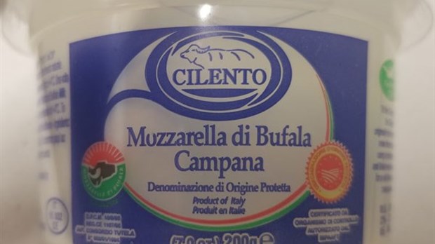 Risque de Listeria monocytogenes : rappel de la mozzarella di Bufala Campana