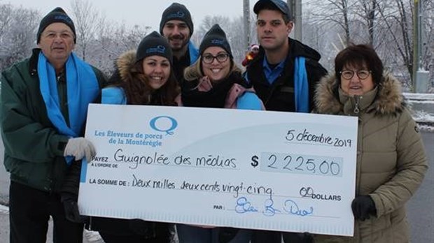 Moisson Maskoutaine reçoit 2 225 $ des Éleveurs de porcs de la Montérégie