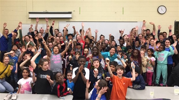Collaboration enrichissante entre élèves du primaire et étudiants d’Édouard-Montpetit en lien avec le Grand Défi Pierre Lavoie