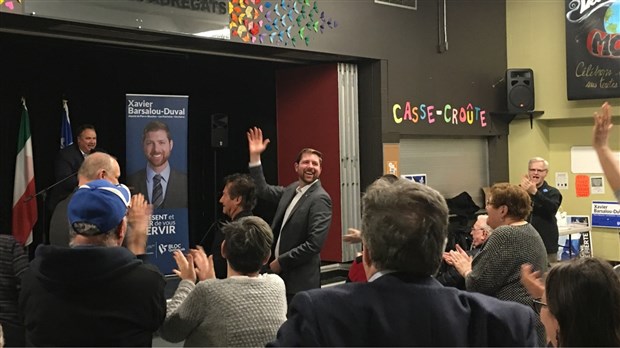 Des appuis de taille pour le candidat du Bloc Québécois Xavier Barsalou-Duval 