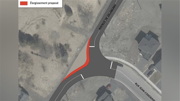 Travaux à venir à l'intersection Casgrain et De Salaberry à Chambly 