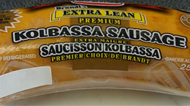 Rappel de Saucisson Kolbassa extra maigre de marque Brandt