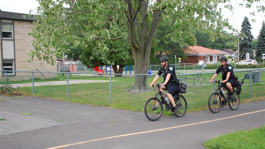 MRC de Rouville : l’escouade de police à vélo, en mode COVID-19