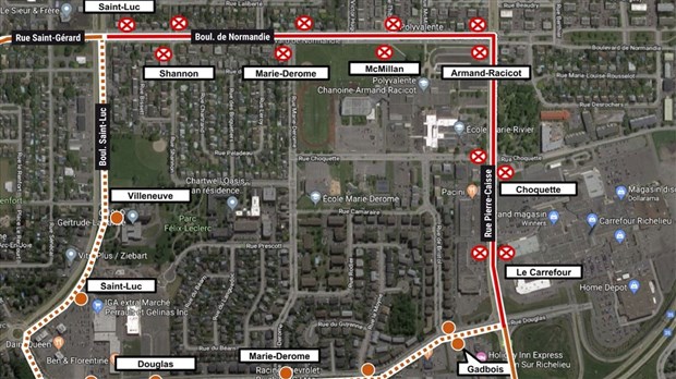 Transport en commun : modification projetée de la ligne orange à Saint-Jean-sur-Richelieu