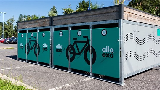 À Chambly, un projet de casiers de vélos en cours d'expérimentation