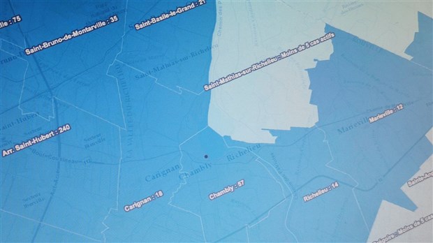 57 nouveaux cas actifs à Chambly 