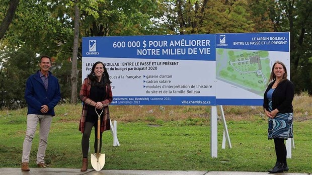 La Ville de Chambly amorce les travaux préparatoires du Jardin Boileau
