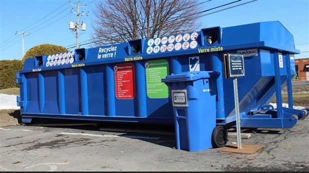 Dépôt pour recycler les contenants de verre à Chambly
