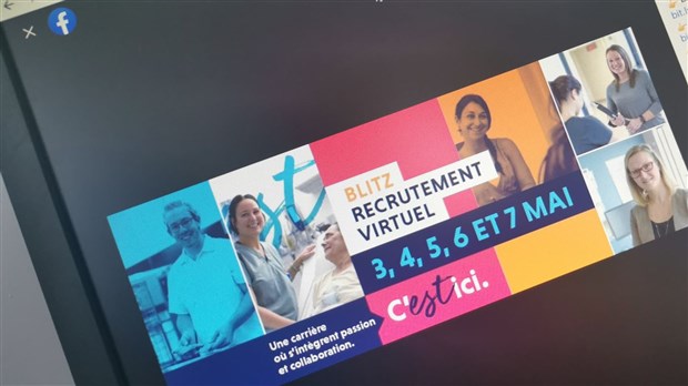 Blitz de recrutement 100 % virtuel pour le CISSS de la Montérégie-Est 