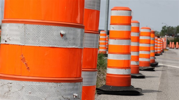 Début d’un chantier d’asphaltage sur l'autoroute 30