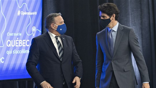 Des félicitations à Justin Trudeau de la part de François Legault