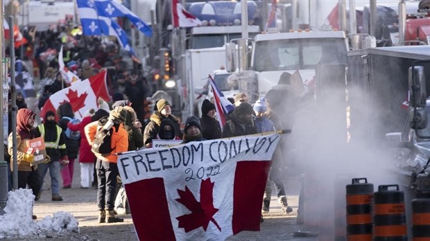 Le «convoi de la liberté» à Ottawa est choisi «Nouvelle de l'année au Canada»