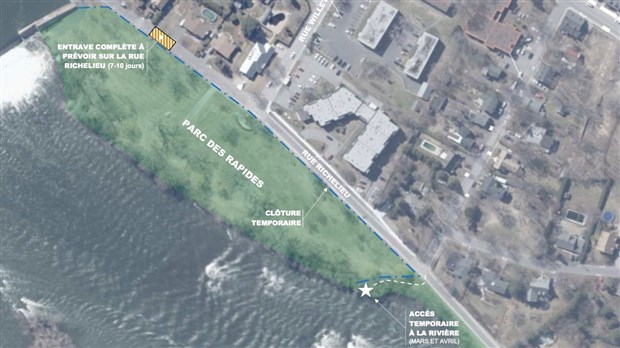 Bientôt le début des travaux au parc des Rapides