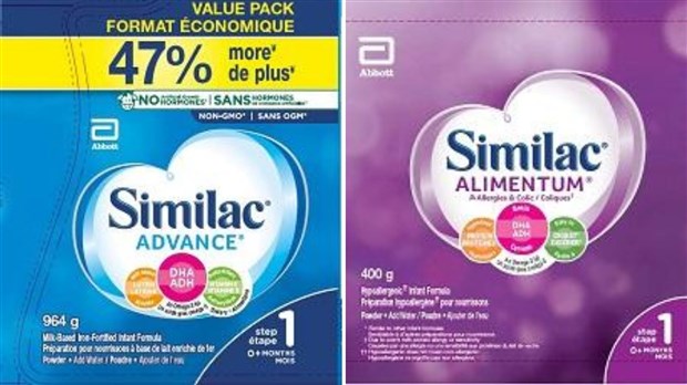 Rappel de lait maternisé vendu par erreur en ligne