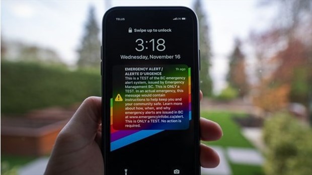 Un test du système «En Alerte» aura lieu mercredi partout au Canada