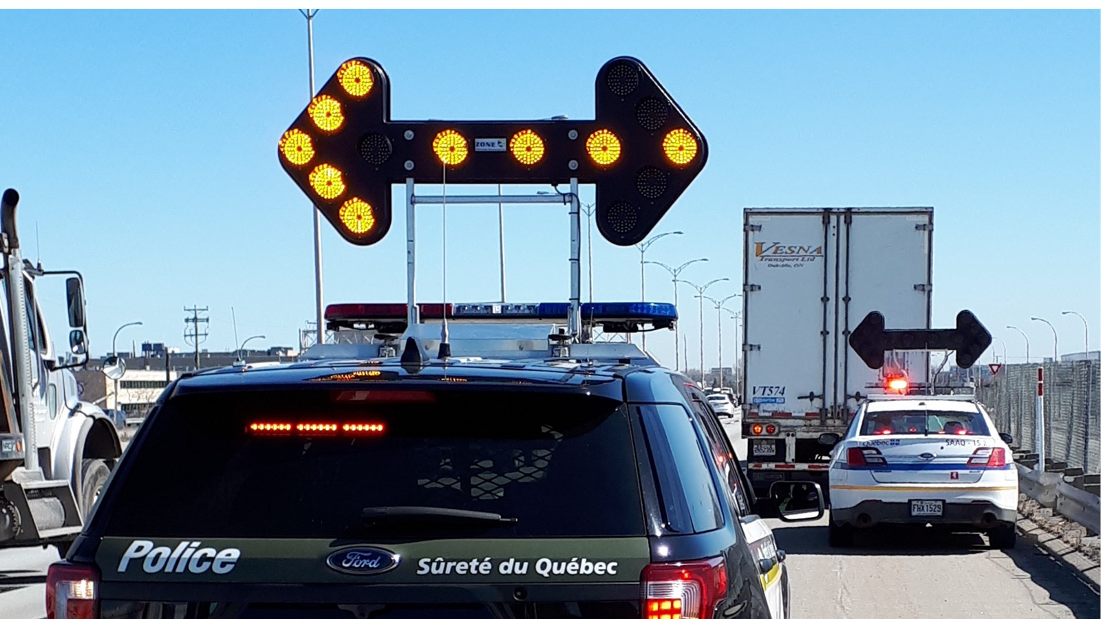 Bilan d'une opération du contrôle des véhicules lourds au Québec